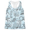 Sea-blue Seashells Womens Racerback Tank Top