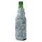Sea-blue Seashells Zipper Bottle Cooler - ANGLE (bottle)
