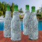 Sea-blue Seashells Zipper Bottle Cooler - Set of 4 - LIFESTYLE
