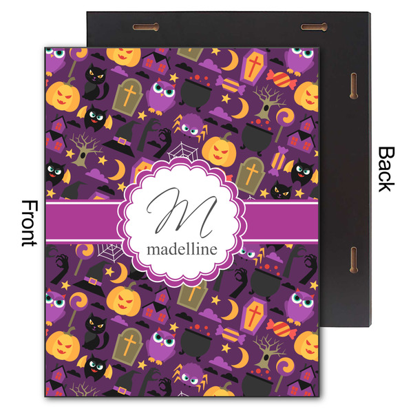 Halloween 11x14 Wood Print - Front & Back View