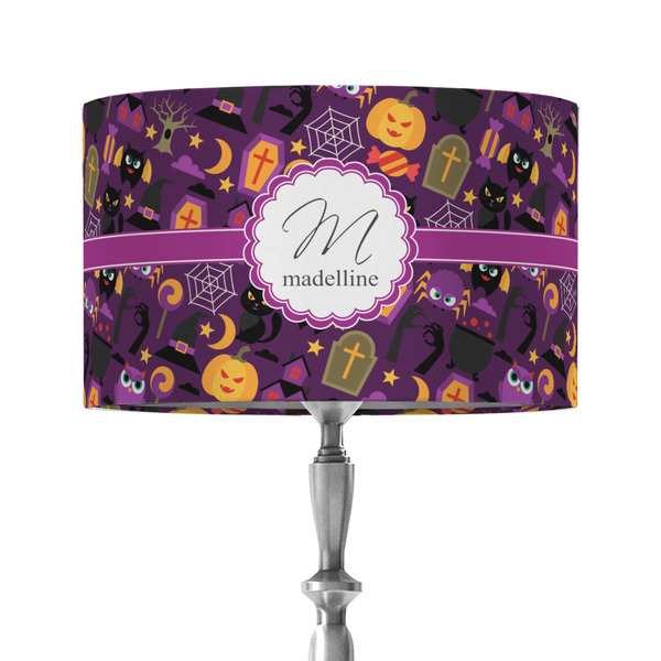 Custom Halloween 12" Drum Lamp Shade - Fabric (Personalized)