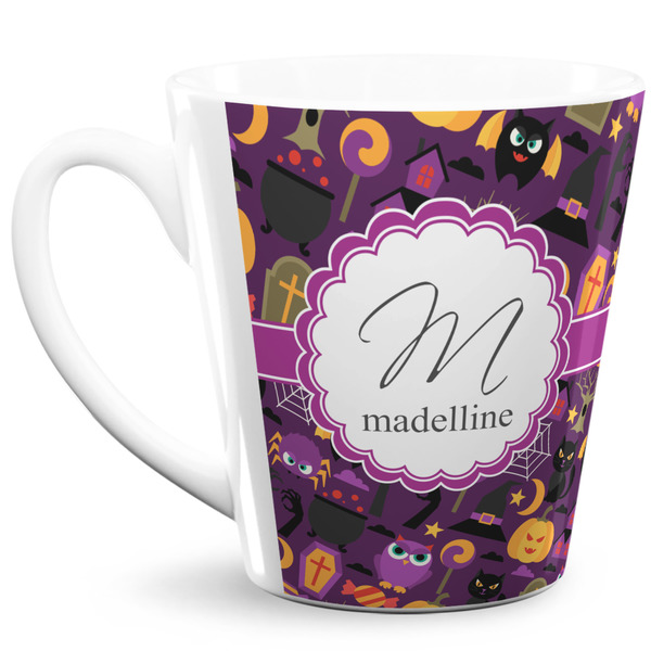 Custom Halloween 12 Oz Latte Mug (Personalized)