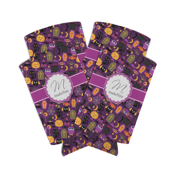 Custom Halloween Can Cooler (tall 12 oz) - Set of 4 (Personalized)