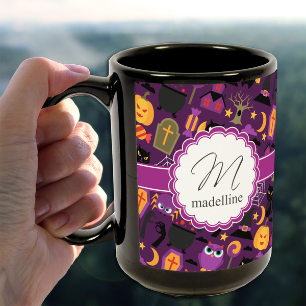 Halloween 15oz. Black Mug - LIFESTYLE