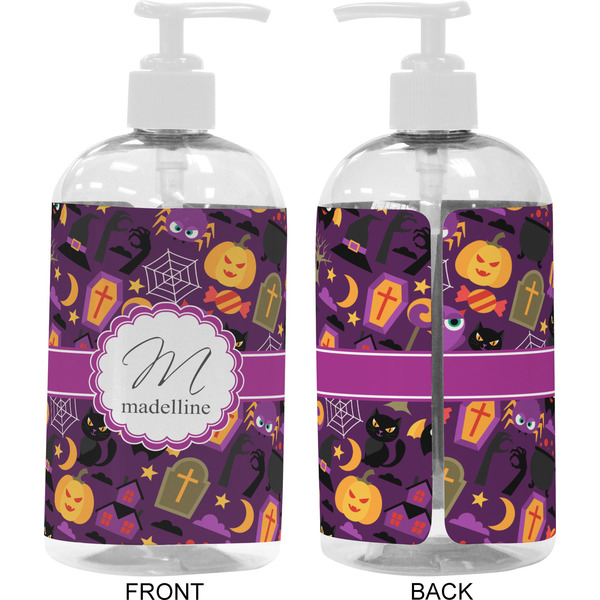 Halloween 16 oz Plastic Liquid Dispenser- Approval- White