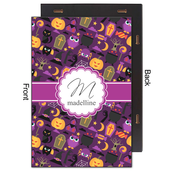 Halloween 20x30 Wood Print - Front & Back View