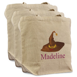 Halloween Reusable Cotton Grocery Bags - Set of 3 (Personalized)