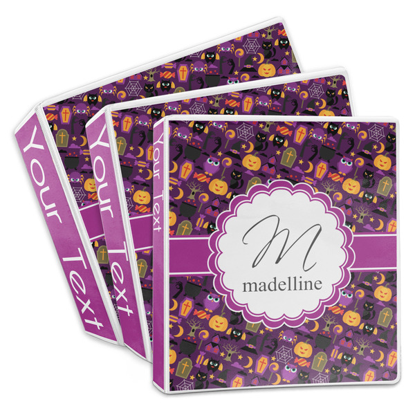 Custom Halloween 3-Ring Binder (Personalized)