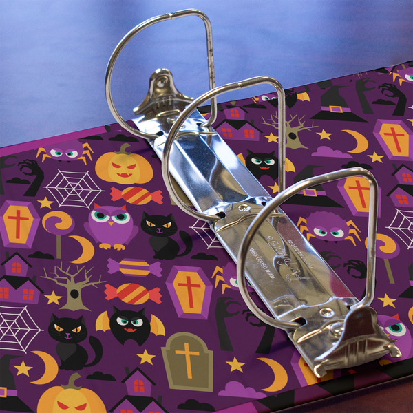 Halloween 3 Ring Binders - Full Wrap - 3" - DETAIL