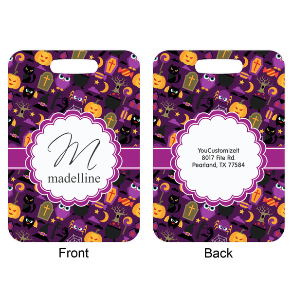 Halloween Aluminum Luggage Tag (Front + Back)