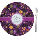 Halloween Glass Appetizer / Dessert Plate 8" (Personalized)