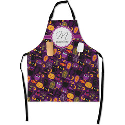 Halloween Apron With Pockets w/ Name and Initial