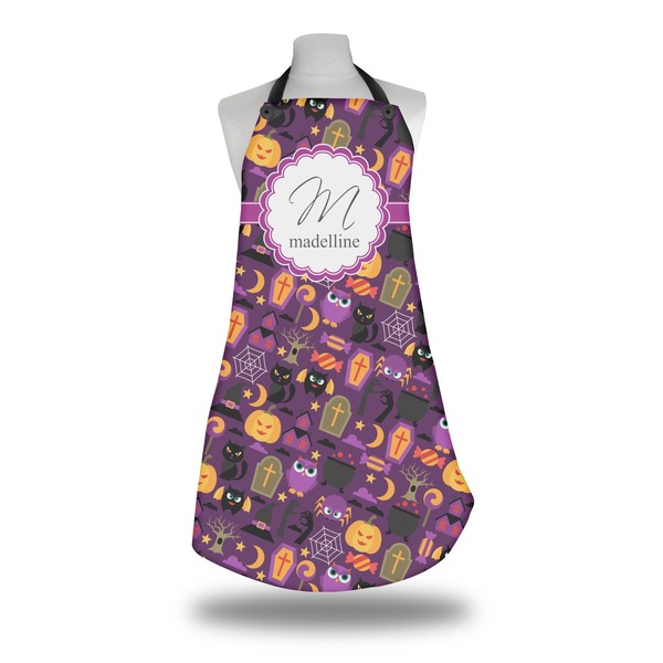 Custom Halloween Apron w/ Name and Initial