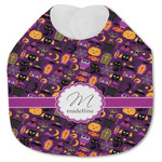 Halloween Jersey Knit Baby Bib w/ Name and Initial
