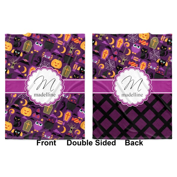 Halloween Baby Blanket (Double Sided - Printed Front and Back)