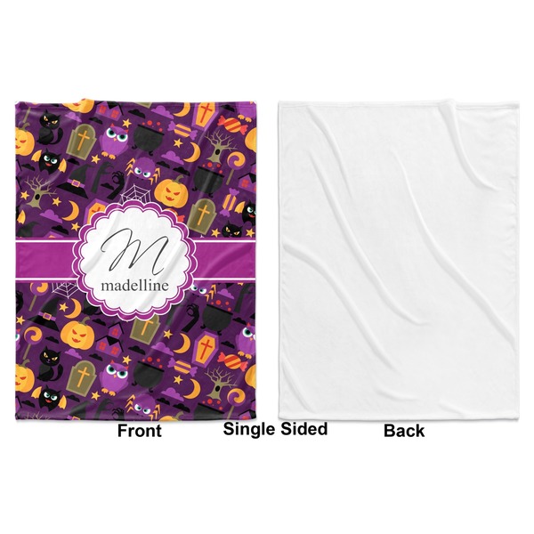 Halloween Baby Blanket (Single Side - Printed Front, White Back)
