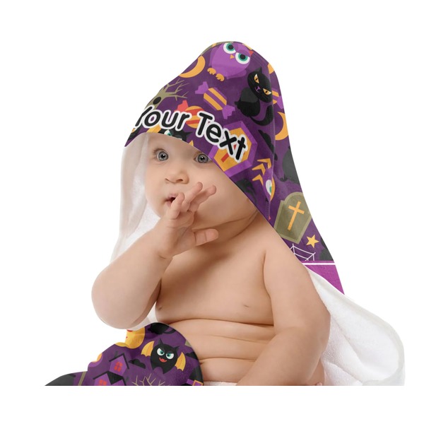 Halloween Baby Hooded Towel on Child