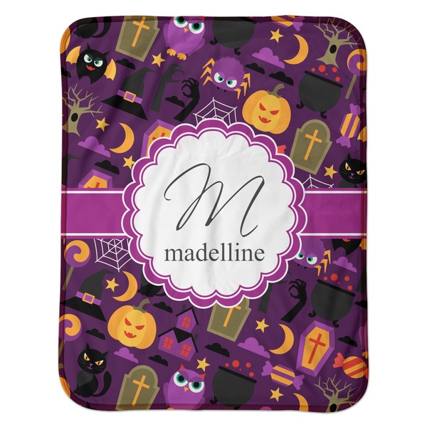 Halloween Baby Sherpa Blanket - Flat