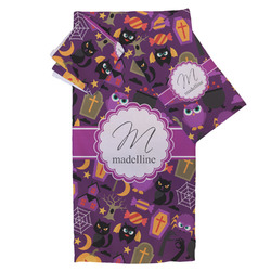 Halloween Bath Towel Set - 3 Pcs (Personalized)