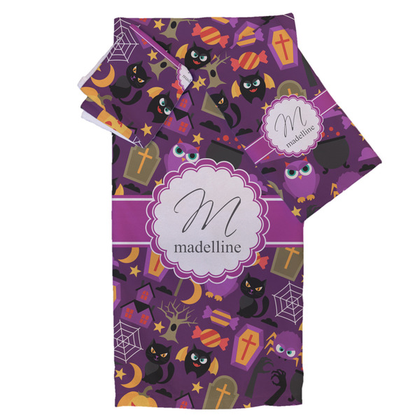 Custom Halloween Bath Towel Set - 3 Pcs (Personalized)
