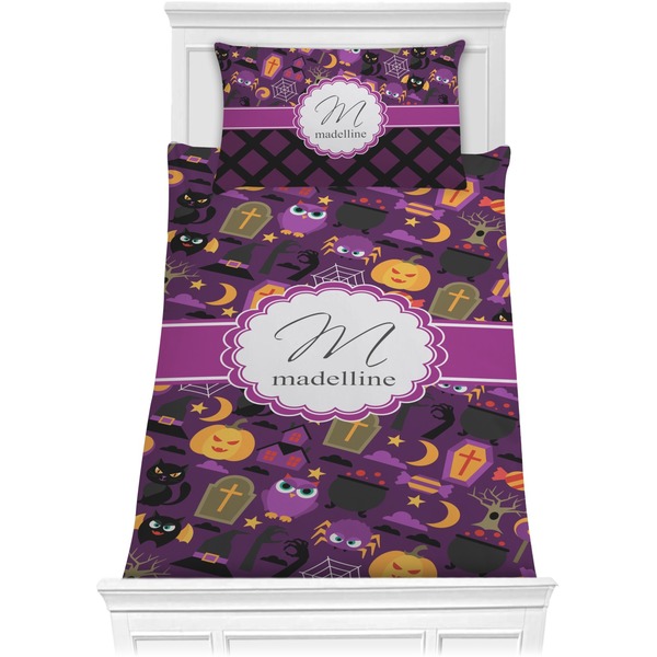 Custom Halloween Comforter Set - Twin XL (Personalized)