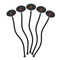 Halloween Black Plastic 7" Stir Stick - Oval - Fan