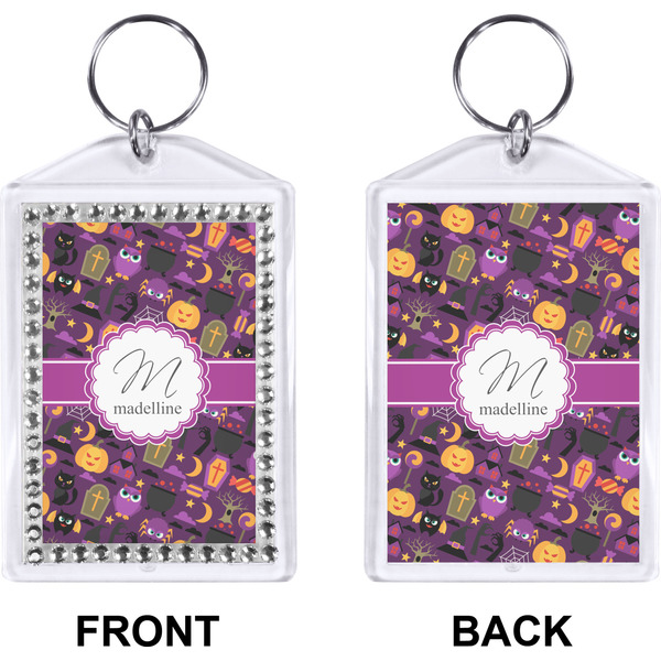 Halloween Bling Keychain (Front + Back)