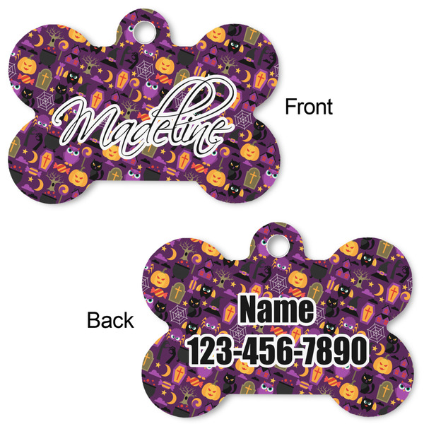 Halloween Bone Shaped Dog ID Tag - Large - Approval