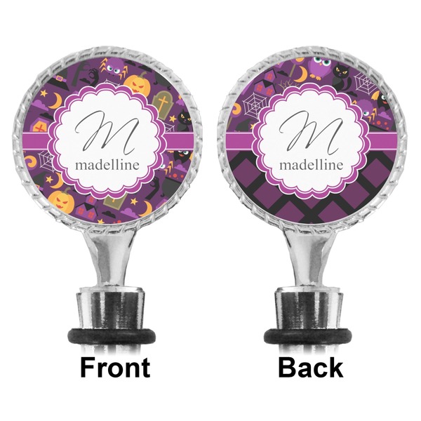 Halloween Bottle Stopper - Front and Back
