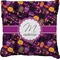 Halloween Faux-Linen Throw Pillow 16" (Personalized)