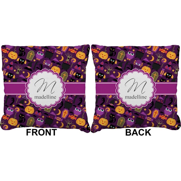 Halloween Burlap Pillow Approval