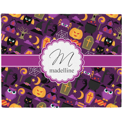 Halloween Woven Fabric Placemat - Twill w/ Name and Initial