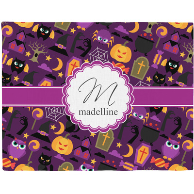 Halloween Woven Fabric Placemat - Twill w/ Name and Initial