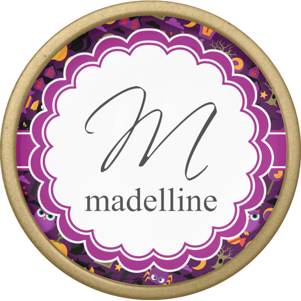 Halloween Cabinet Knob - Gold - Front