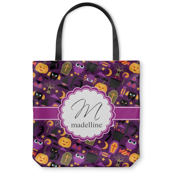 Custom Halloween Canvas Tote Bag - Medium - 16"x16" (Personalized)