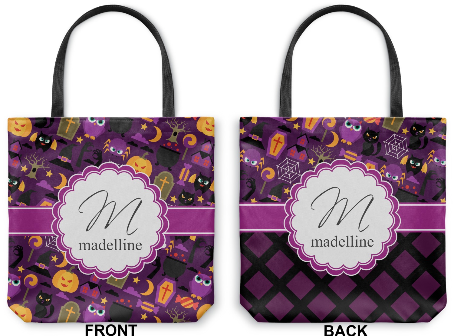Halloween Canvas Tote Bag (Personalized) YouCustomizeIt