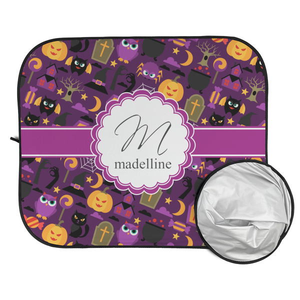 Halloween Car Sun Shades - FOLDED & UNFOLDED