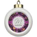 Halloween Ceramic Ball Ornament (Personalized)