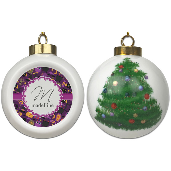 Halloween Ceramic Christmas Ornament - X-Mas Tree (APPROVAL)