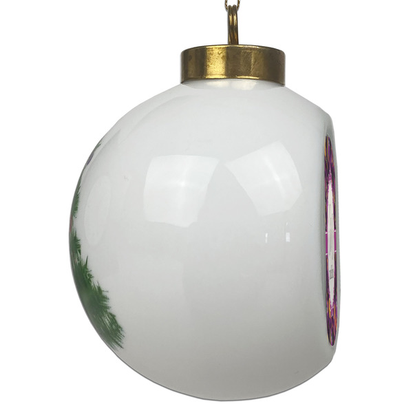 Halloween Ceramic Christmas Ornament - Xmas Tree (Side View)