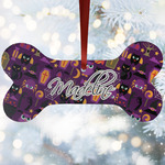 Halloween Ceramic Dog Ornament w/ Name and Initial