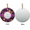 Halloween Ceramic Flat Ornament - Circle Front & Back (APPROVAL)