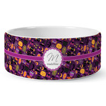 Halloween Ceramic Dog Bowl (Personalized)