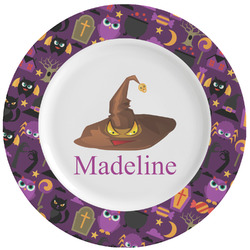 Halloween Ceramic Dinner Plates (Set of 4) (Personalized)