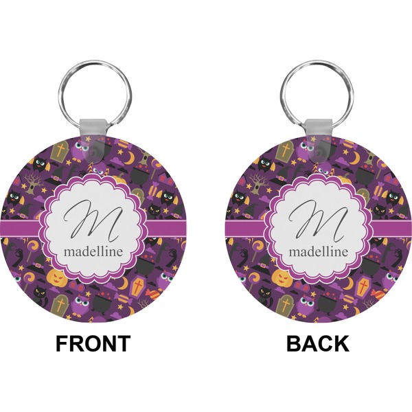 Halloween Circle Keychain (Front + Back)