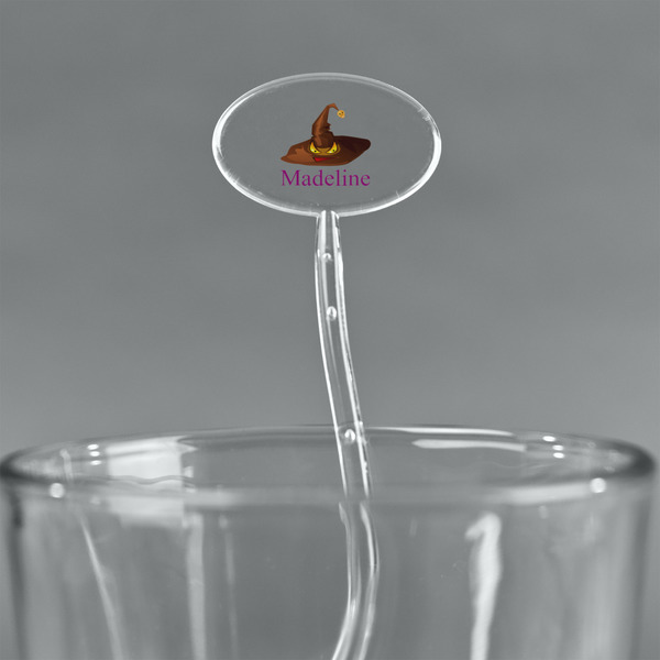 Halloween Clear Plastic 7" Stir Stick - Oval - Main