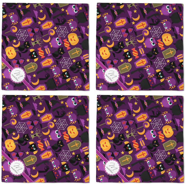 Halloween Cloth Napkins - Personalized Dinner (APPROVAL) Set of 4