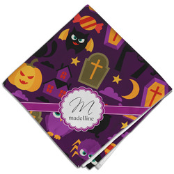 Halloween Cloth Dinner Napkin - Single w/ Name and Initial