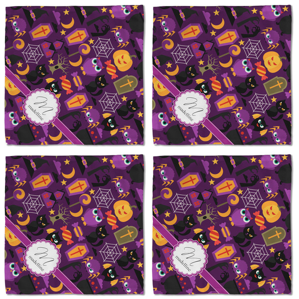 Halloween Cloth Napkins - Personalized Lunch (APPROVAL) Set of 4