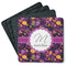 Halloween Square Rubber Backed Coasters - Set of 4 (Personalized)